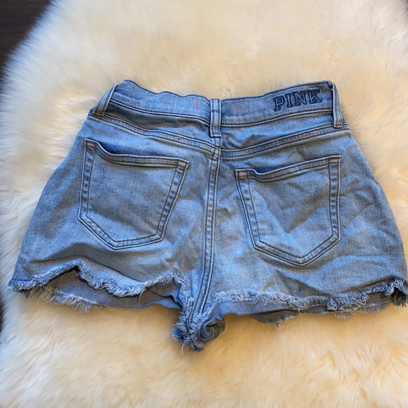 Pink Victoria’s Secret high waisted shorts size 2 - Picture 3 of 9